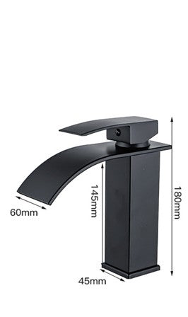 Waterval wastafelkraan voor koud en warm water