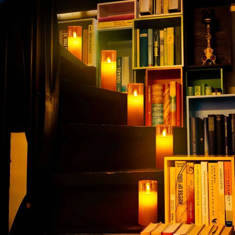 lichtgevende oplaadbare kaarsen met afstandsbediening